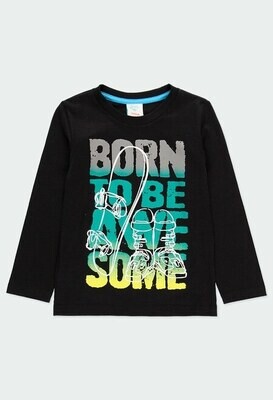 Boboli maglia Born to Be Nera bambino