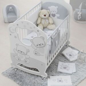 Italbaby Lettino Jolie Oblo&#39; Bianco-Grey