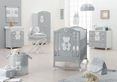 Italbaby Lettino Fiocco Classic Grigio