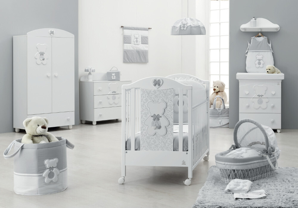 Italbaby Set cameretta Fiocco Classic Bianco