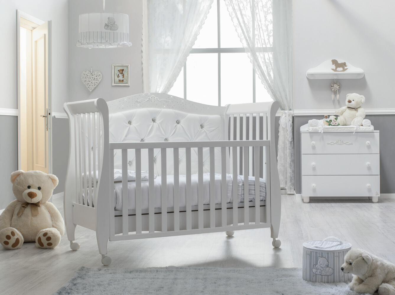 Italbaby Set cameretta Magnifique Lux Bianco