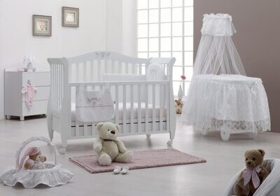 Italbaby Lettino Romantic Avorio, COLORE: BIANCO