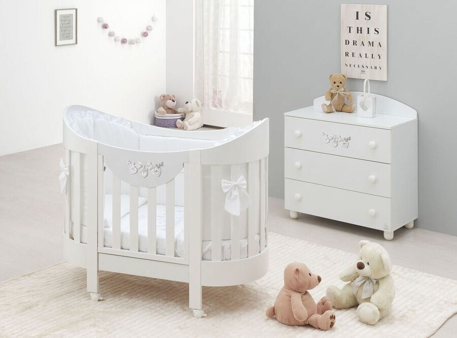 Italbaby Set cameretta Romantic Ovale Lunetta Bianco