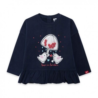 Tuc Tuc maglia Hello London Blu bambina