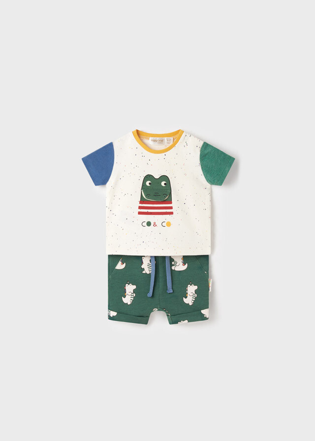 Mayoral completo corto Ecofriends Multicolor neonato