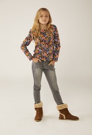 Boboli blusa fiori Multicolor bambina