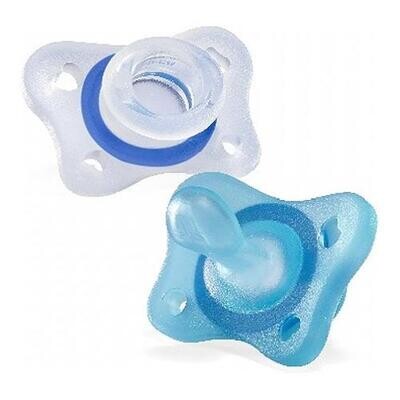 Chicco Gommotto Physioforma 2-6 mesi Azzurro, 2 Pz