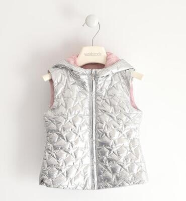 Sarabanda Gilet imbottito argento bambina