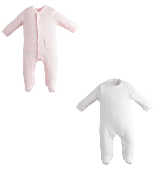 Minibanda Completo pigiami Ecofriends Rosa neonata