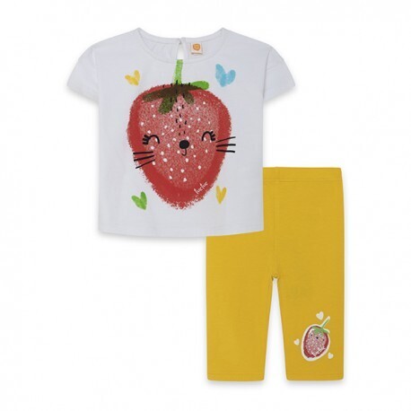 Tuc Tuc completo leggings Fruitty Time Giallo bambina