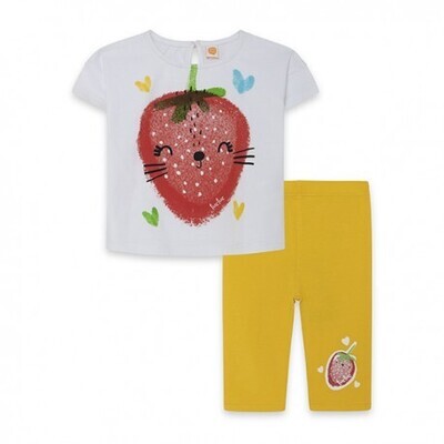 Tuc Tuc completo leggings Fruitty Time Giallo bambina