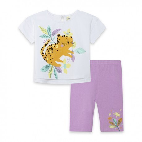 Tuc Tuc completo leggings Jungle Lilla bambina