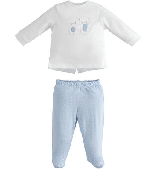 Minibanda completo ghettina Azzurro neonato