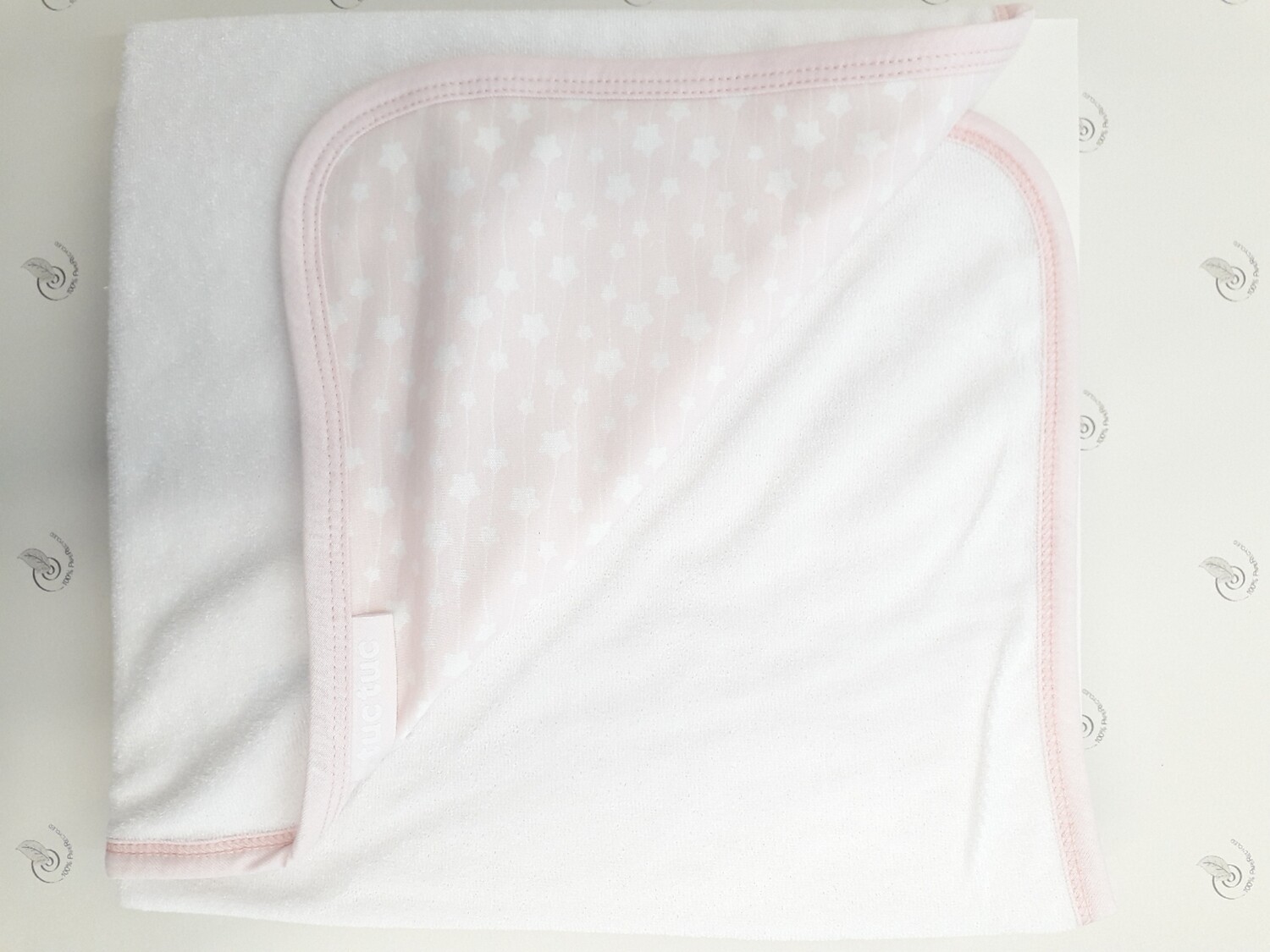 Tuc Tuc coperta carrozzina bambù Love Rosa neonata