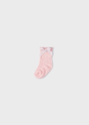 Mayoral calzini traforati Pale Blush neonata
