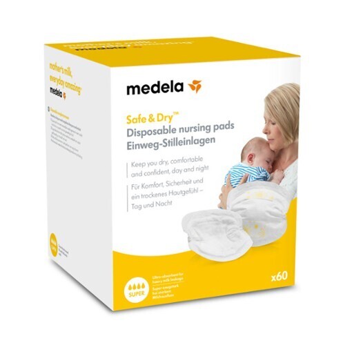 Medela Safe And Dry dischetti assorbilatte Ultra sottili 60Pz