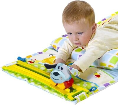 Yookidoo Tappeto Multigioco portatile Gymotion Tummy Playland, 0 mesi+