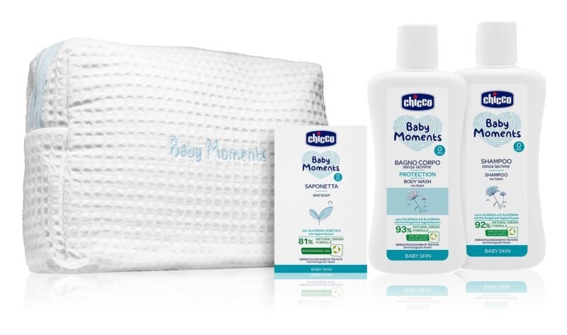 Chicco Baby Moments Beauty Set Azzurro, 0 mesi+