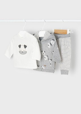 Mayoral completo tuta 3 Pz Grigio neonato