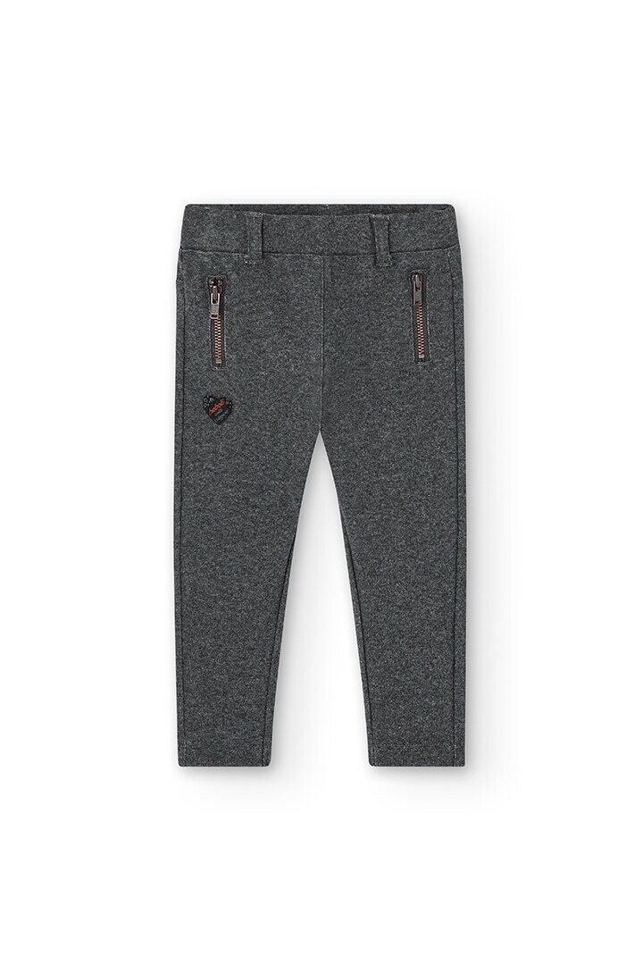 Boboli pantalone Zip Grigio bambina