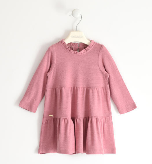 Sarabanda abito balze rosa antico bambina