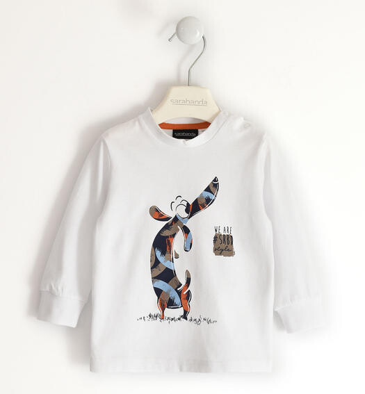 Sarabanda maglia Bassotto Bianco bambino