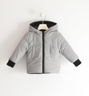 Sarabanda giubbotto reversibile Nero Grigio bambino