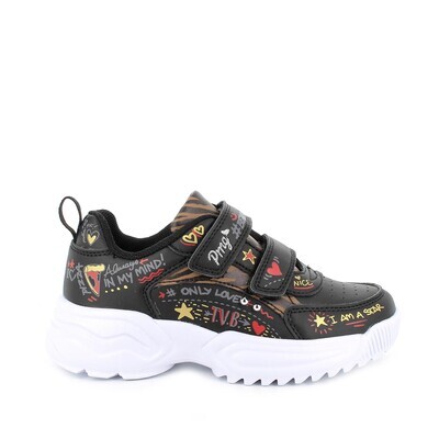 Primigi Sneakers con scritte Nero bambina