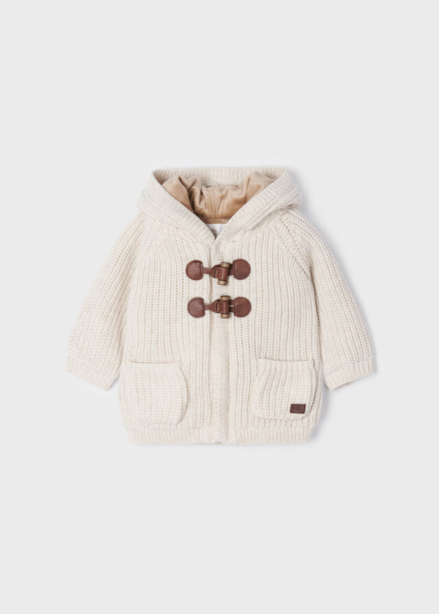 Mayoral Giacca Tricot Panna neonato