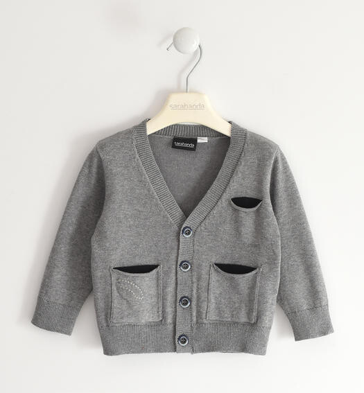 Sarabanda Cardigan Tricot Grigio bambino