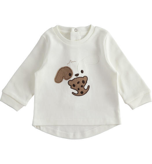 Minibanda maglia Cookies panna neonato
