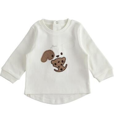 Minibanda maglia Cookies panna neonato