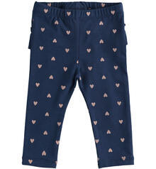 Minibanda leggings Cuori Navy/Orange neonata