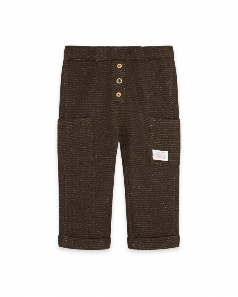 Tuc Tuc pantalone felpa Dogs Brown bambino