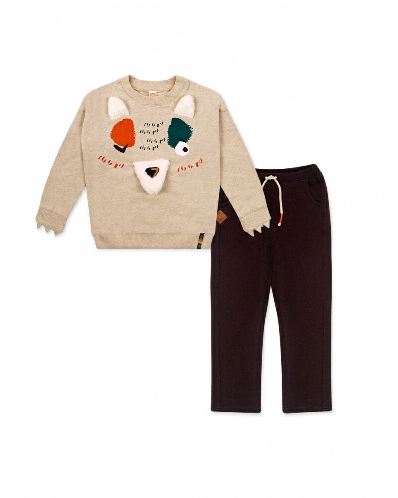 Tuc Tuc completo tuta Natural Grown Beige bambino
