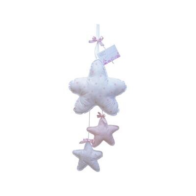 Fantasy fiocco nascita Stelle Rosa