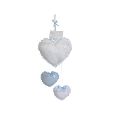 Fantasy annuncio nascita Cuori Azzurro neonata
