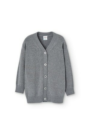 Boboli vestito cardigan Tricot Grigio bambina