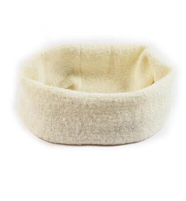Sarabanda scaldacollo Tricot Peluche panna bambina