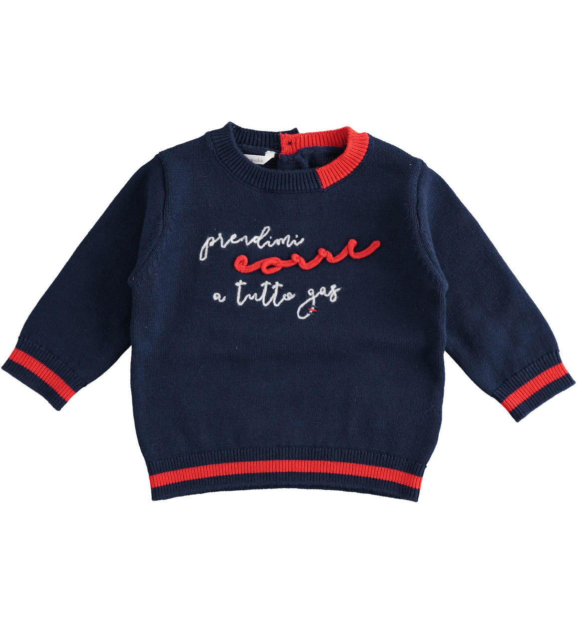 Minibanda maglia Tricot Prendimi Blu neonato