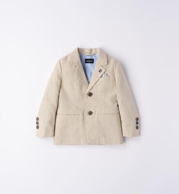 Sarabanda Giacca elegante Lino Beige bambino