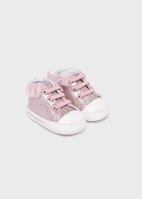 Mayoral scarpe culla Volant Glitter Rosa neonata