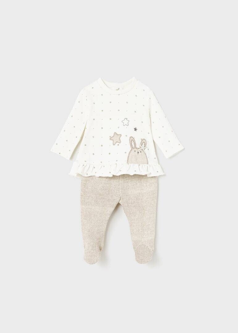 Mayoral completo ghettina Bunny Beige neonata