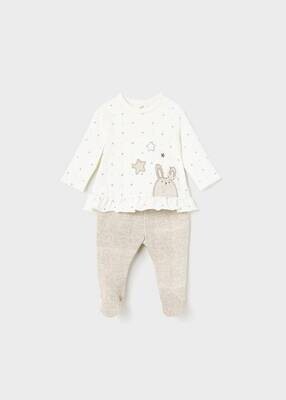 Mayoral completo ghettina Bunny Beige neonata