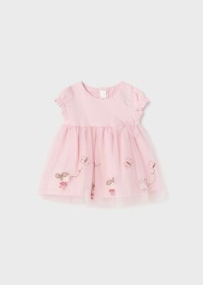 Mayoral vestito Ricamo Rosa neonata