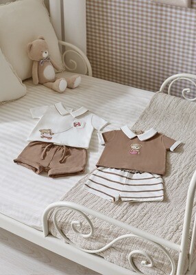 Mayoral completi 4 Pz Cacao neonato