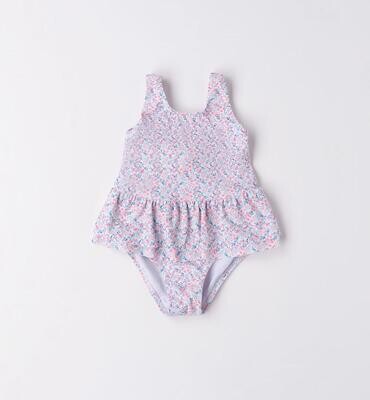 Minibanda costume mare Fiori neonata