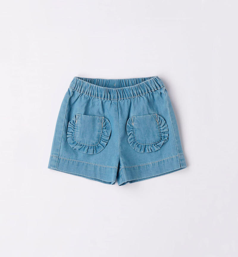 Minibanda pantalone corto Denim neonata