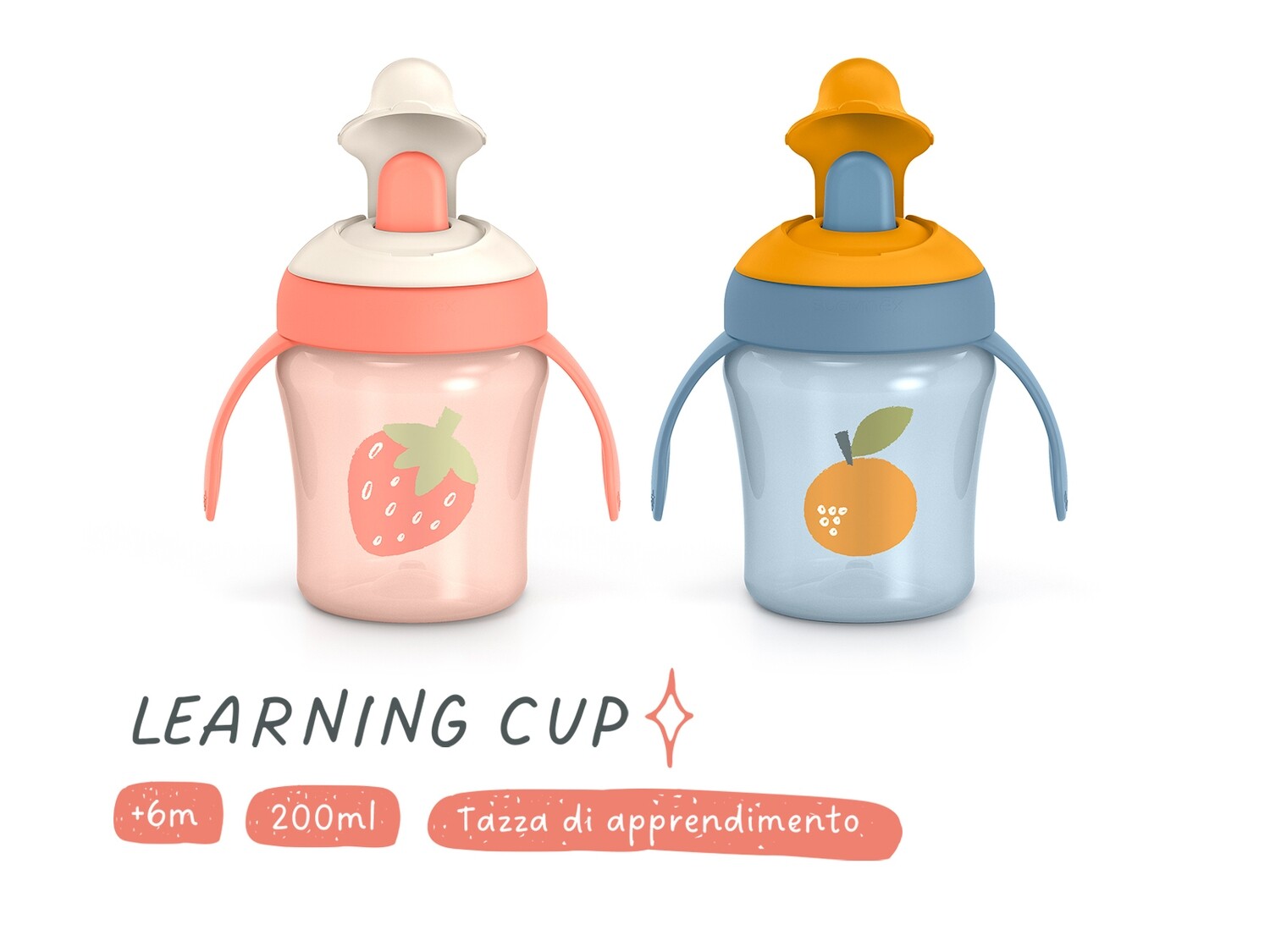 Suavinex Learning Cup Go Natural 6m+, 200 ml