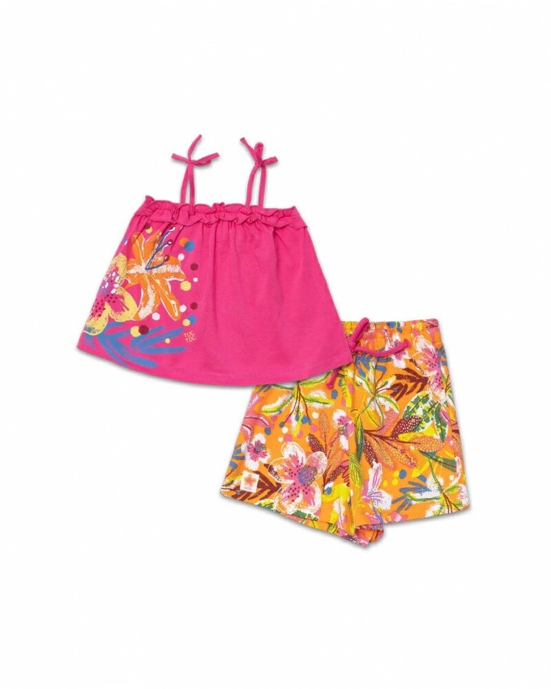 Tuc Tuc completo Eco Safari Fucsia bambina